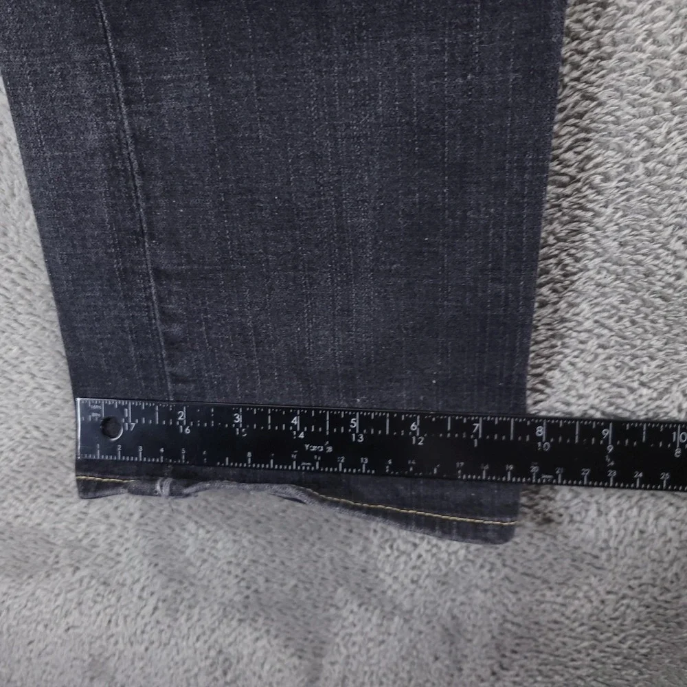 True Religion Jeans Mens 30 Black Billy Bootcut Stretch Flap Pockets Made in USA